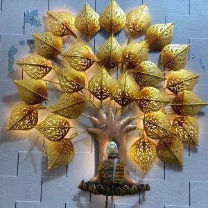 buddha-under-tree-metal-wall-art