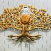 Buddha Tree metal wall art