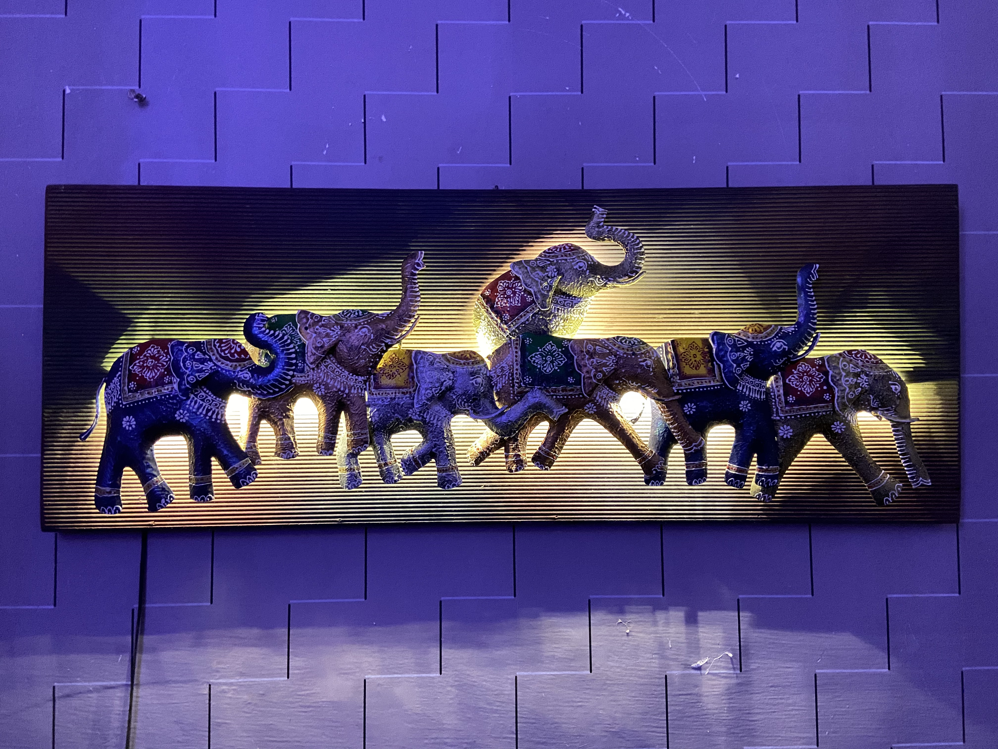elephant metal wall art