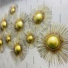 Golden Balls metal wall decor
